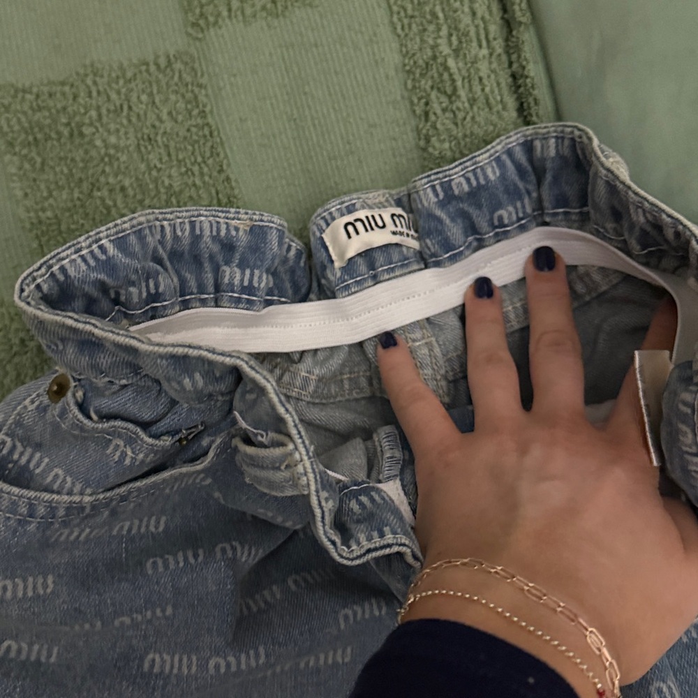 Miu Miu Denim Shorts - Picture 3 of 4